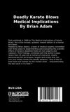 Deadly Karate Blows Medical Implications Book Brian Adams