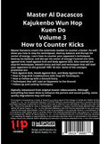 Kajukenbo Wun Hop Kuen Do #3 How to Counter Kicks DVD Al Dacascos
