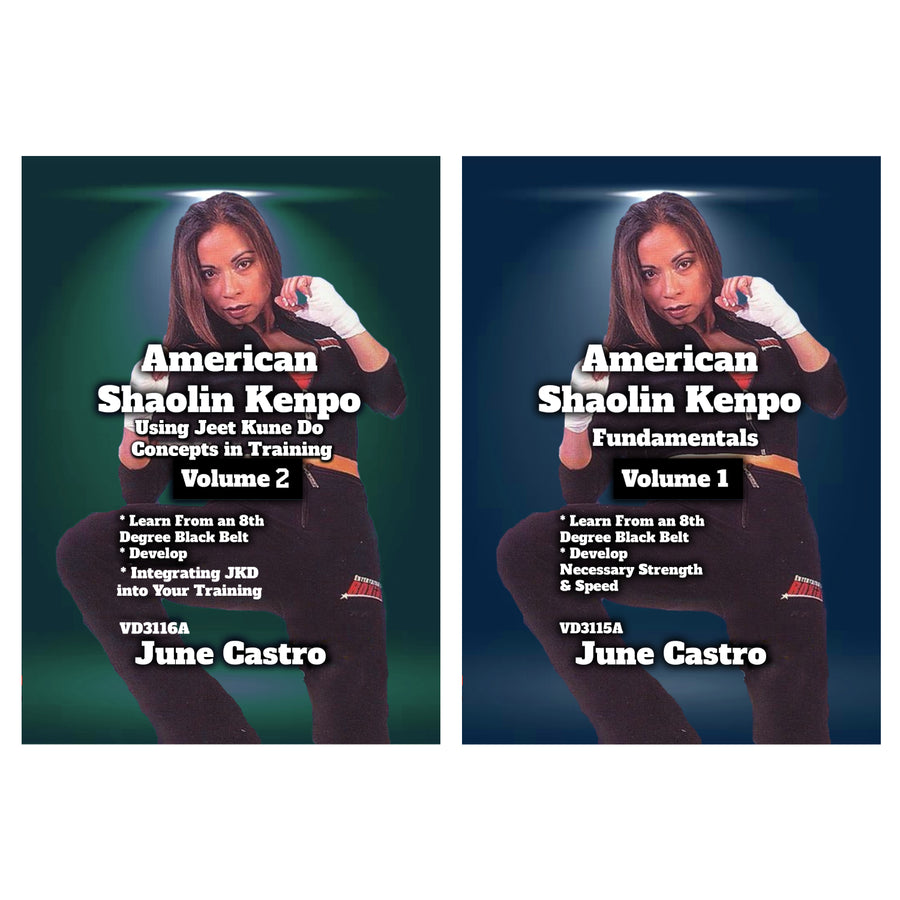 2 DVD Set American Shaolin Kenpo - June Castro