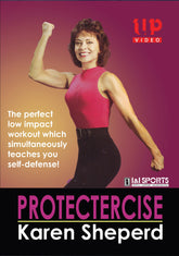 Protectercise women low impact aerobics & self-defense DVD Karen Sheperd