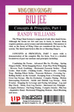 4 DVD SET Wing Chun Gung Fu Biu Jee by Randy Williams