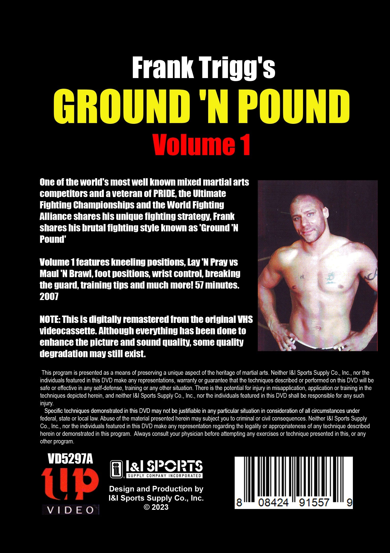 2 DVD SET Frank Trigg's Ground 'N' Pound MMA Techniques & Training
