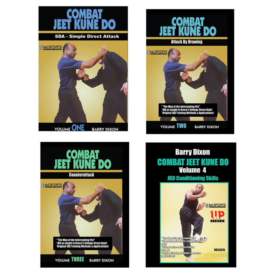 4 DVD SET Combat Jeet Kune Do - Barry Dixon, Bruce Lee Chinatown