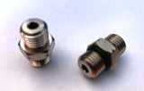 2 Straight Fittings Male-Male Standard 1/8" NPT