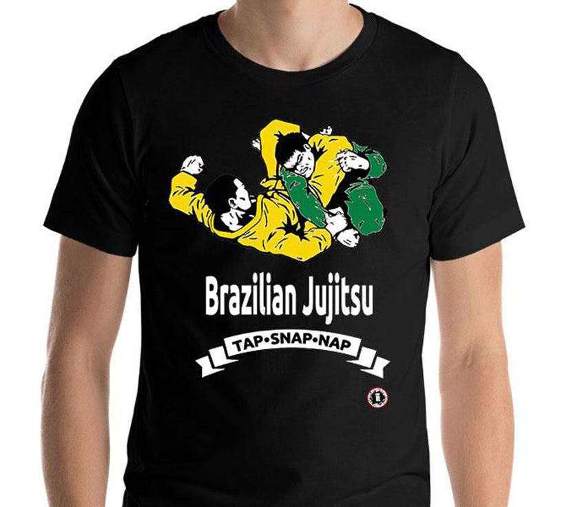 AT1100A Brazilian Jiu Jitsu 'Tap Snap Nap' T-Shirt