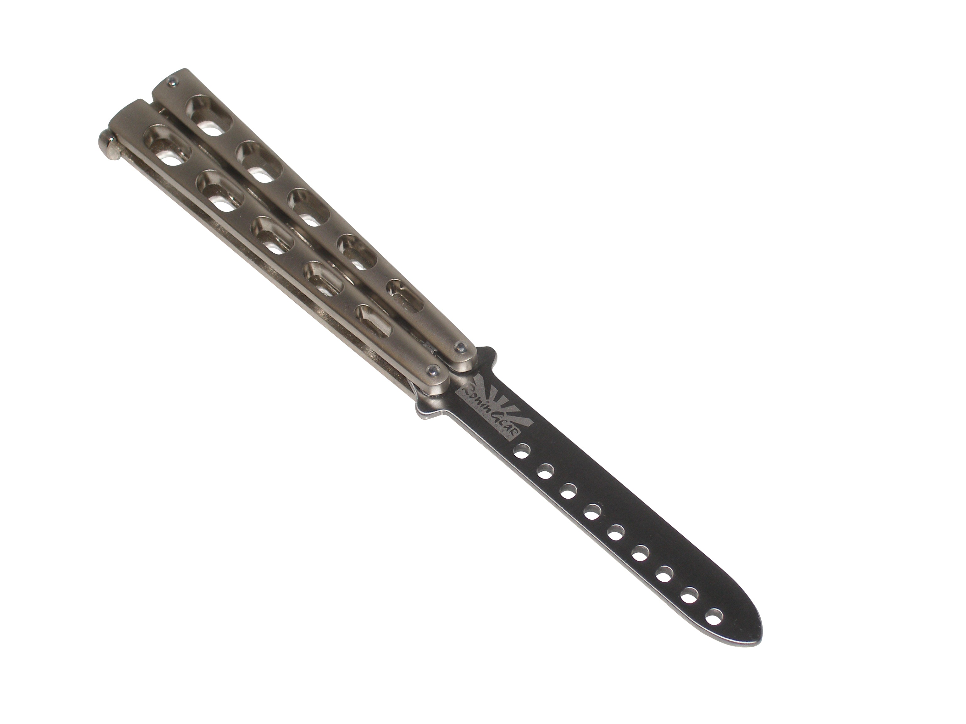 Ronin Gear #220 Practice Balisong Butterfly Knife Silver