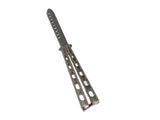 Ronin Gear #220 Practice Balisong Butterfly Knife Silver
