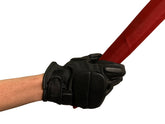 Escrima Kali Arnis Padded Stick Sparring Half Finger Leather Gloves