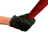 Escrima Kali Arnis Padded Stick Sparring Half Finger Leather Gloves