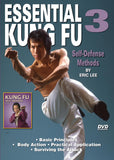 3 DVD SET Essential Kung Fu: 3 Section Staff, Broadsword, Self Defense Eric Lee
