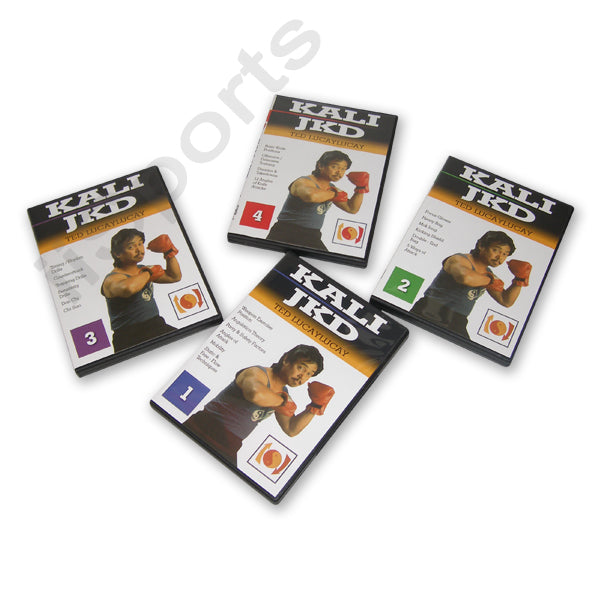 4 DVD Set Ted Lucaylucay Kali Escrima Arnis Bruce Lee Jeet Kune Do Fight Training