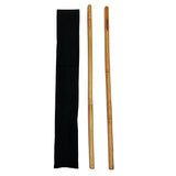 Kids Karate Martial Arts Burned Rattan Escrima Sticks & Case Set $22 Value!