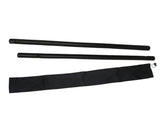 Black Escrima Kali Arnis Rattan Stick Set (2 sticks+case) 28"x7/8"