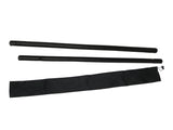 Black Escrima Kali Arnis Rattan Stick Set (2 sticks+case) 28"x7/8"