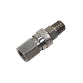 Paintball Stainless Steel 2pc Gas Hose Quick Disconnect Set