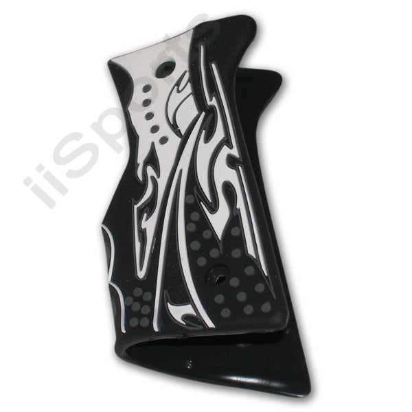 Tippmann 98 Paintball Gun 3D Textured Rubber Wrap Around 45 Grips BLACK WHITE