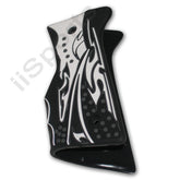 Tippmann 98 Paintball Gun 3D Textured Rubber Wrap Around 45 Grips BLACK WHITE