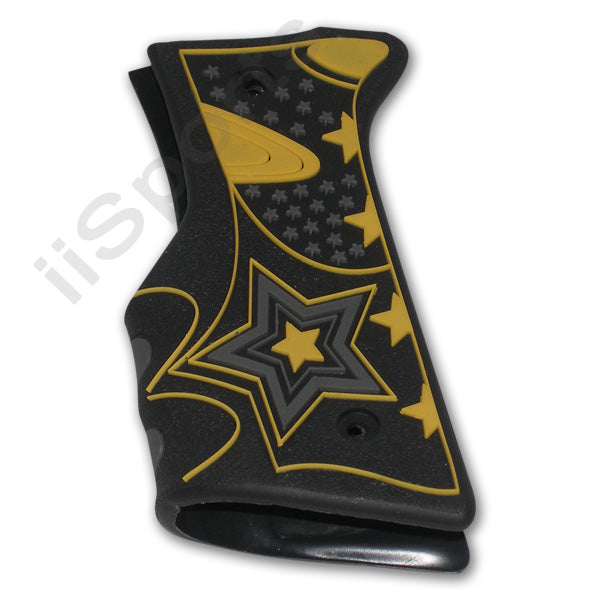 Spyder JT VL Paintball Gun 3D Textured Rubber Wrap Around 45 Grips BLACK YELLOW