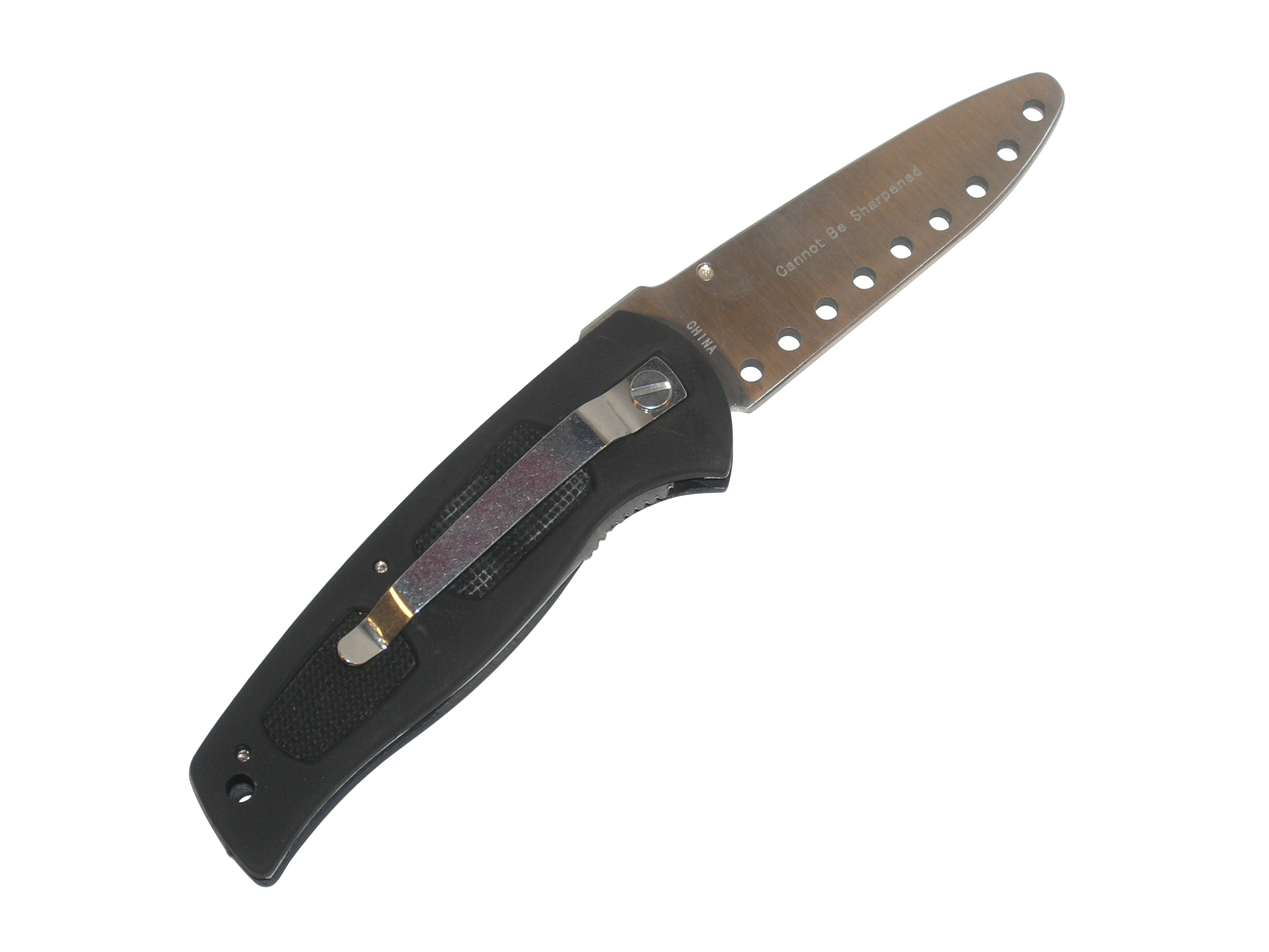 Ronin Gear Practice Dull Folding Knife Black