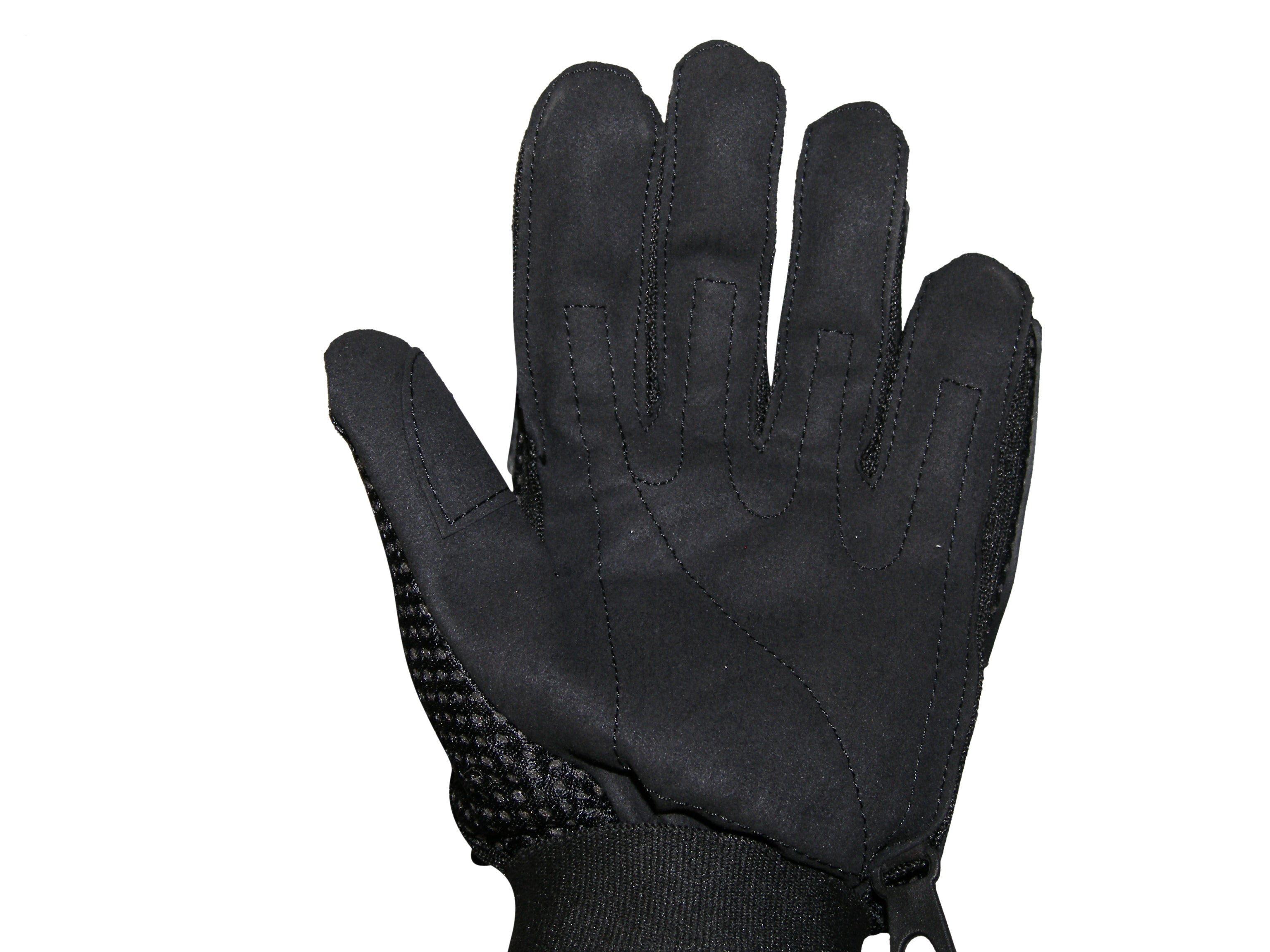 iiSports Paintball Airsoft Vented Armored Full Finger Leather Black Gloves