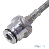 Paintball Gun Vertical ASA Bottomline Drop Forward 8" Steel Tank Hose Setup 1/8"