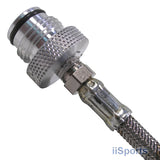 Paintball Gun Vertical ASA Bottomline Drop Forward 8" Steel Tank Hose Setup 1/8"