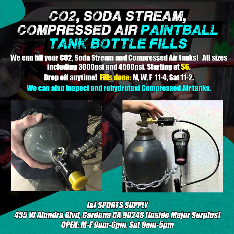 PAINTBALL TANK BOTTLE FILLS