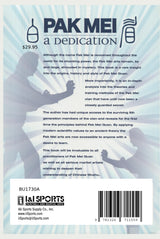 Pak Mei A Dedication Book Robert Yandle Dave Cater chinese martial arts kung fu