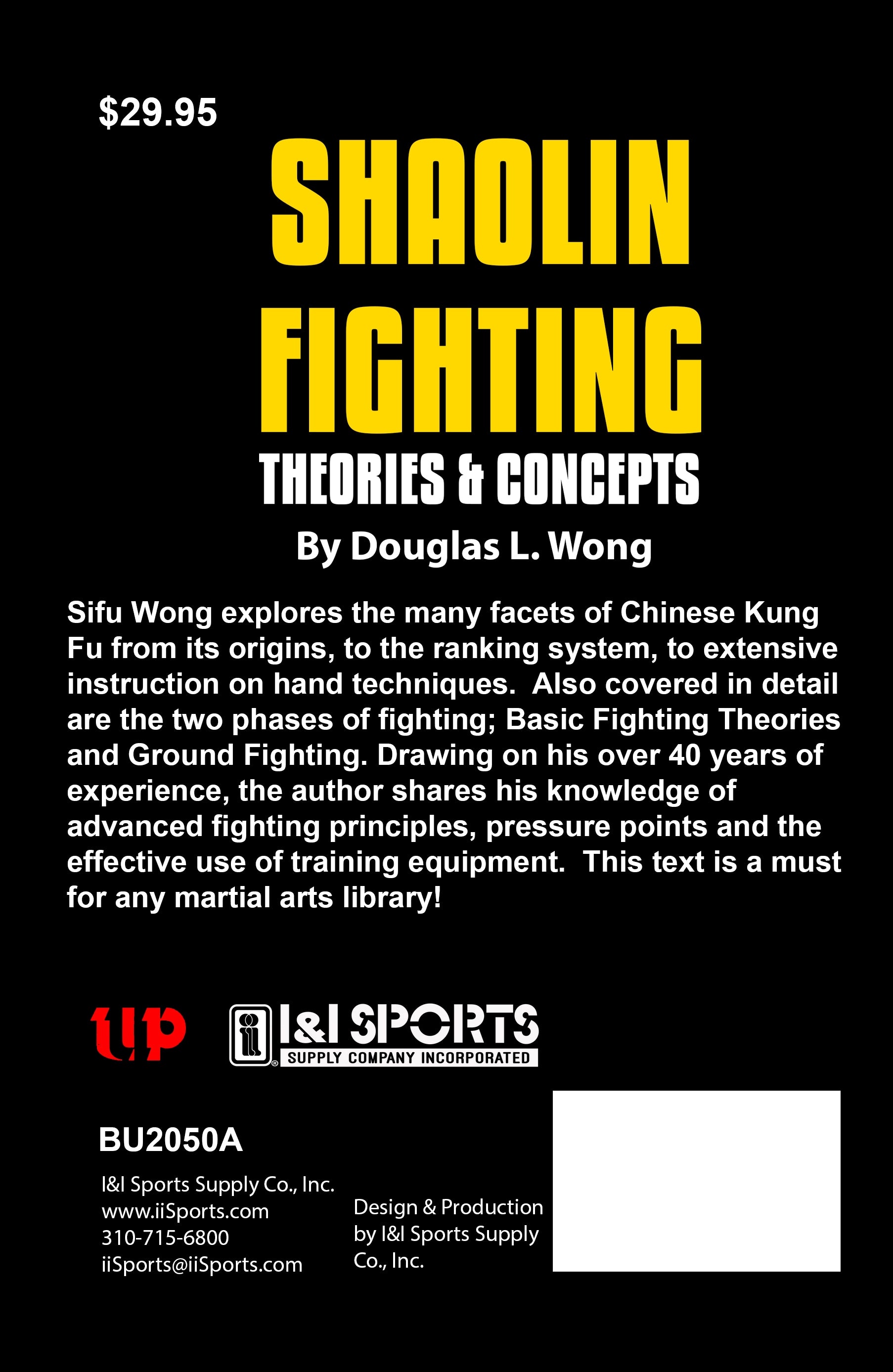 Shaolin Fighting Theories & Concepts Book - Douglas Wong