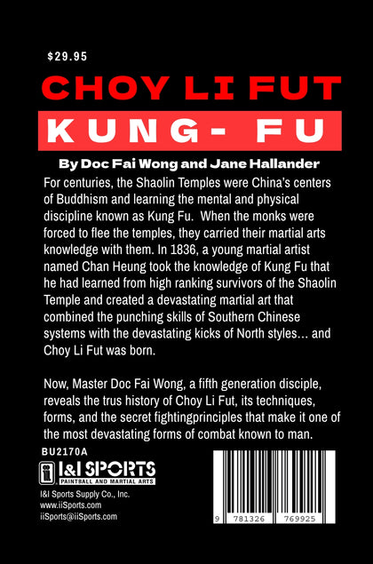 Choy Li Fut Kung Fu Book by Doc Fai Wong and Jane Hallander