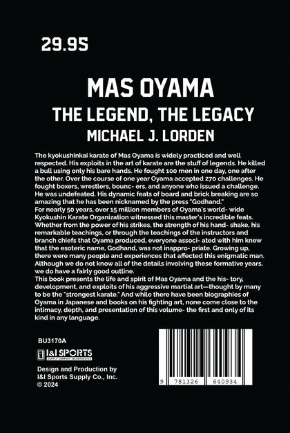 Mas Oyama Legend Legacy Book Michael Lorden