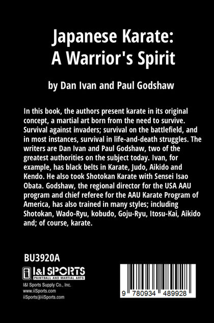 Japanese Karate Warriors Spirit Book Ivan & Godshaw shotokan martial arts new