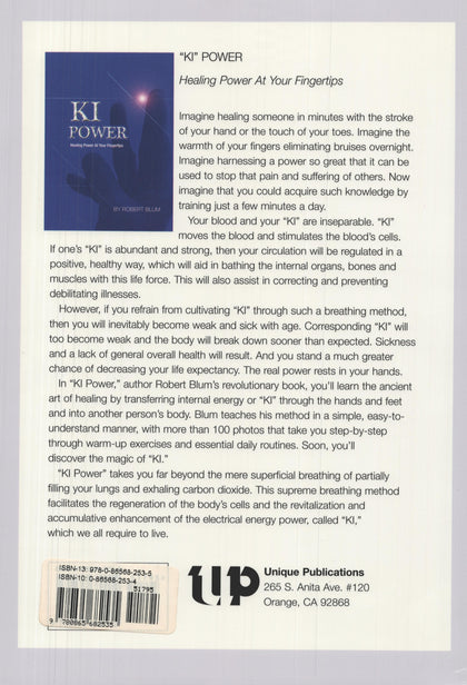 KI Healing Power at Fingertips Book Robert Blum ancient asian healing art