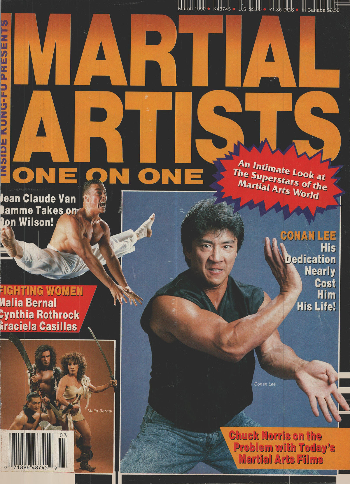 DIGITAL MAGAZINE Inside Kung Fu Presents Martial Artists One on One March 1990