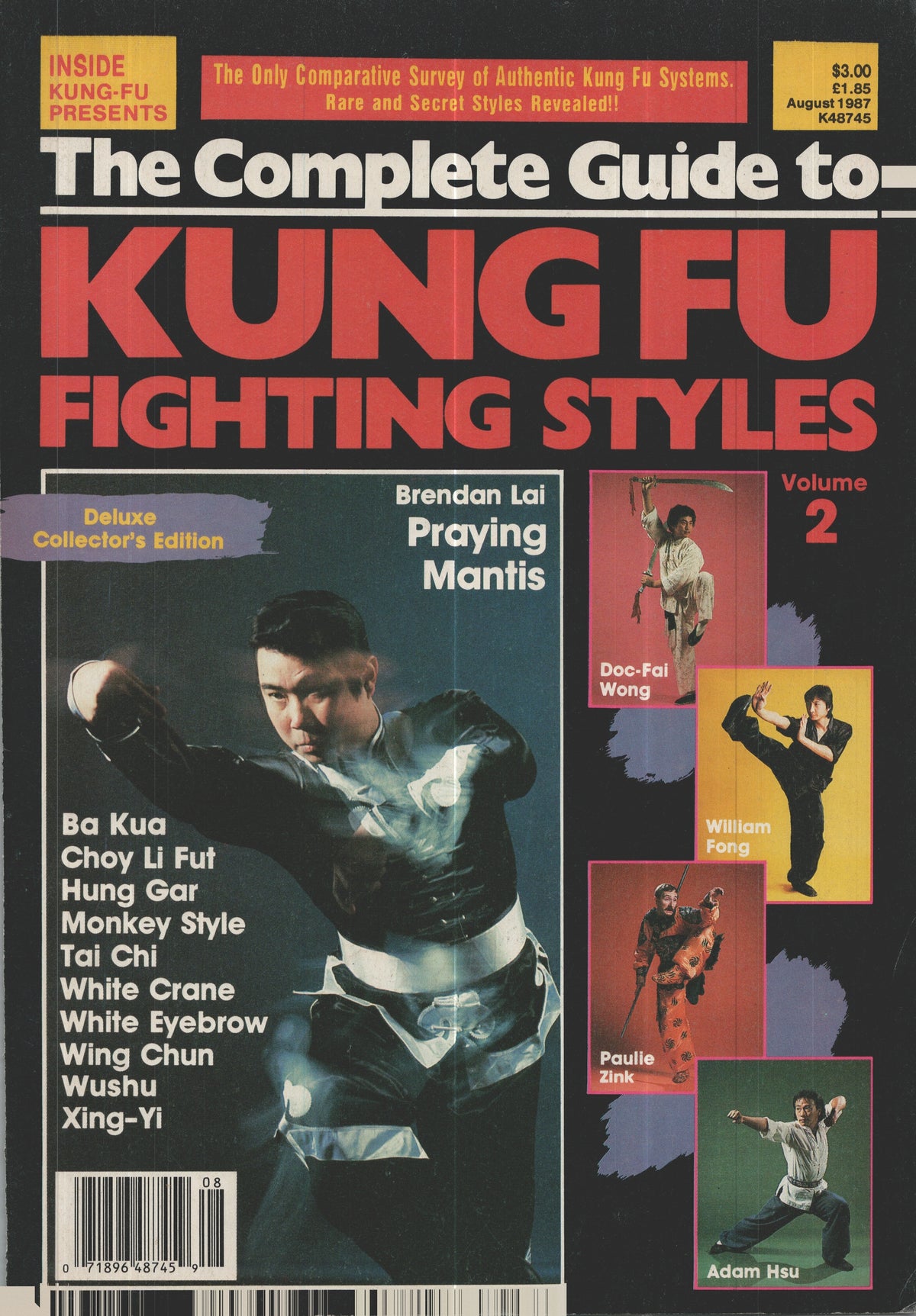 DIGITAL MAGAZINE The Complete Guide to Kung Fu Fighting Styles #2 August 1987