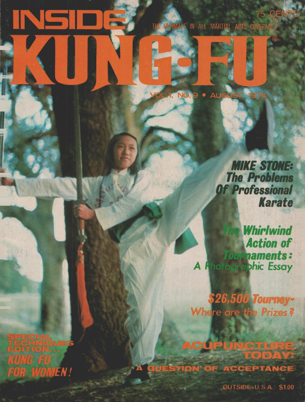 Inside Kung Fu Magazine August 1974 74/08 *COLLECTIBLE*
