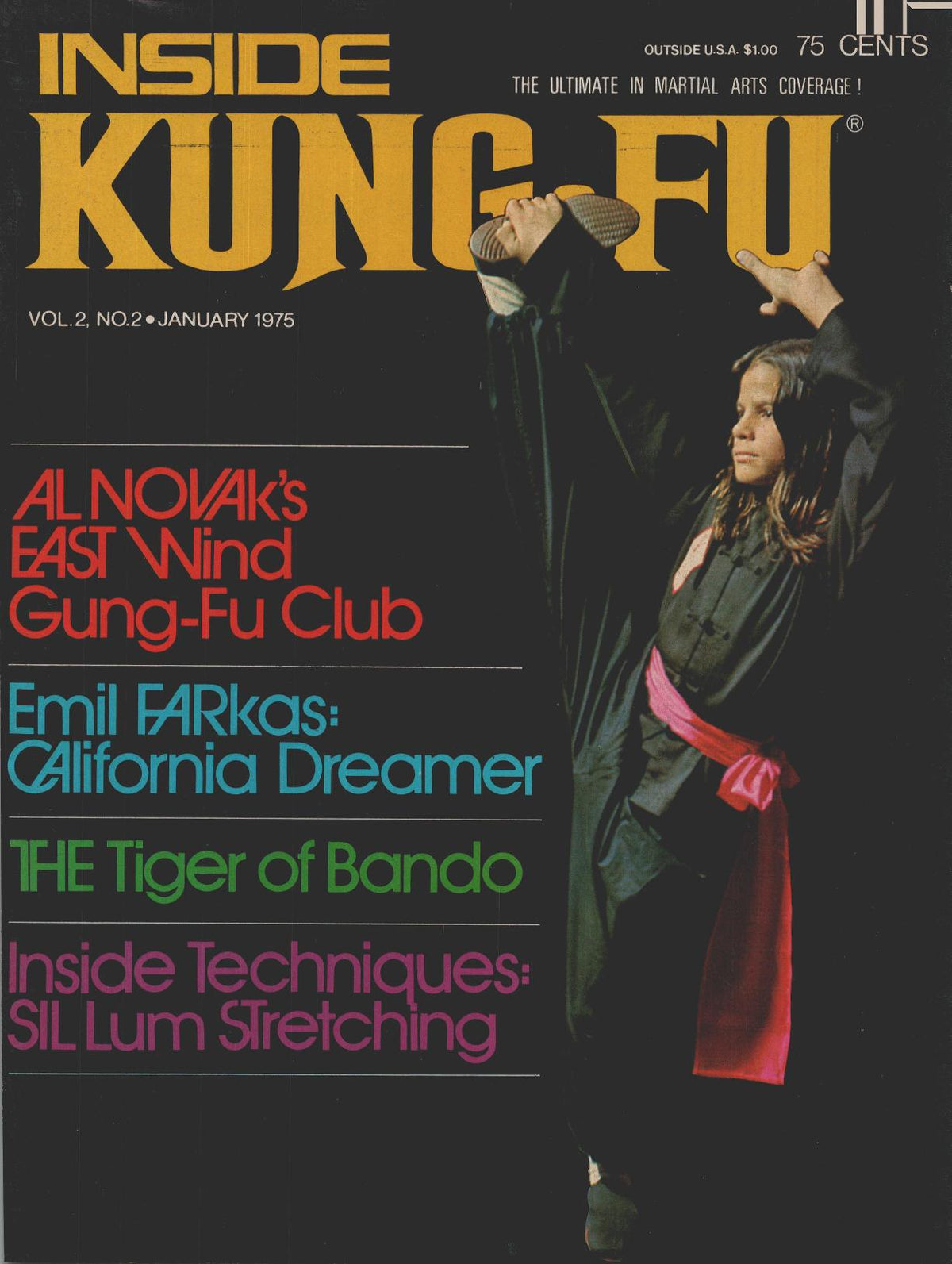 Inside Kung Fu Magazine January 1975 75/1   *COLLECTIBLE*