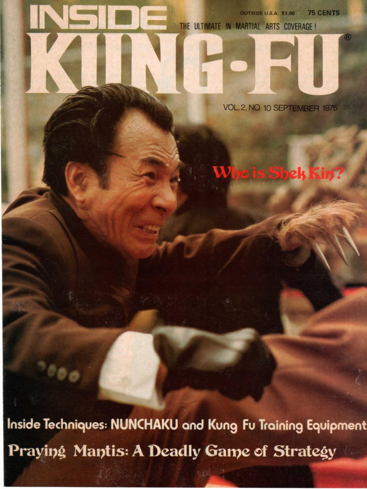 Inside Kung Fu Magazine September 1975 75/9   *COLLECTIBLE*