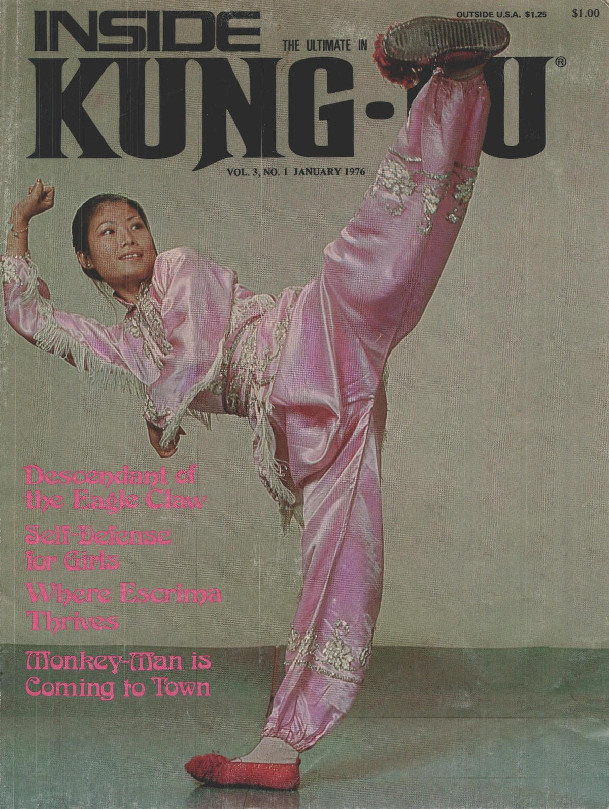 Inside Kung Fu Magazine January 1976 76/01   *COLLECTIBLE*