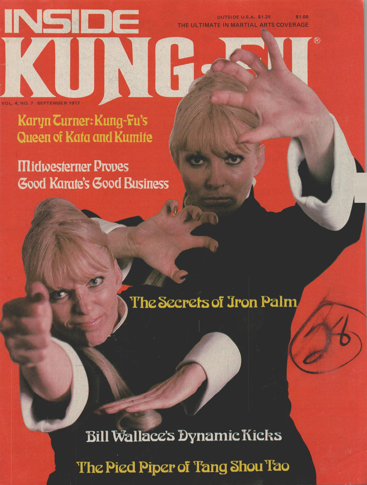 Inside Kung Fu Magazine September 1977 77/09   *COLLECTIBLE*