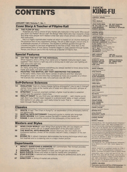 DIGITAL MAGAZINE Inside Kung Fu   January 1981 81/01