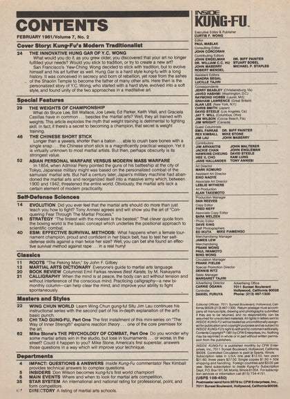 DIGITAL MAGAZINE Inside Kung Fu  February 1981 81/02