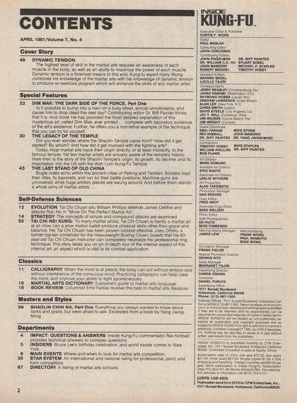 DIGITAL MAGAZINE Inside Kung Fu  April 1981 81/04