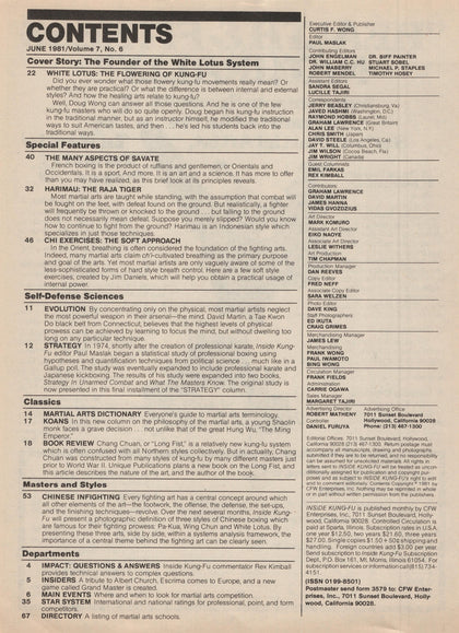 DIGITAL MAGAZINE Inside Kung Fu  June 1981 81/06