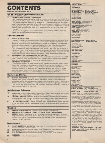 DIGITAL MAGAZINE Inside Kung Fu  August 1981 81/08
