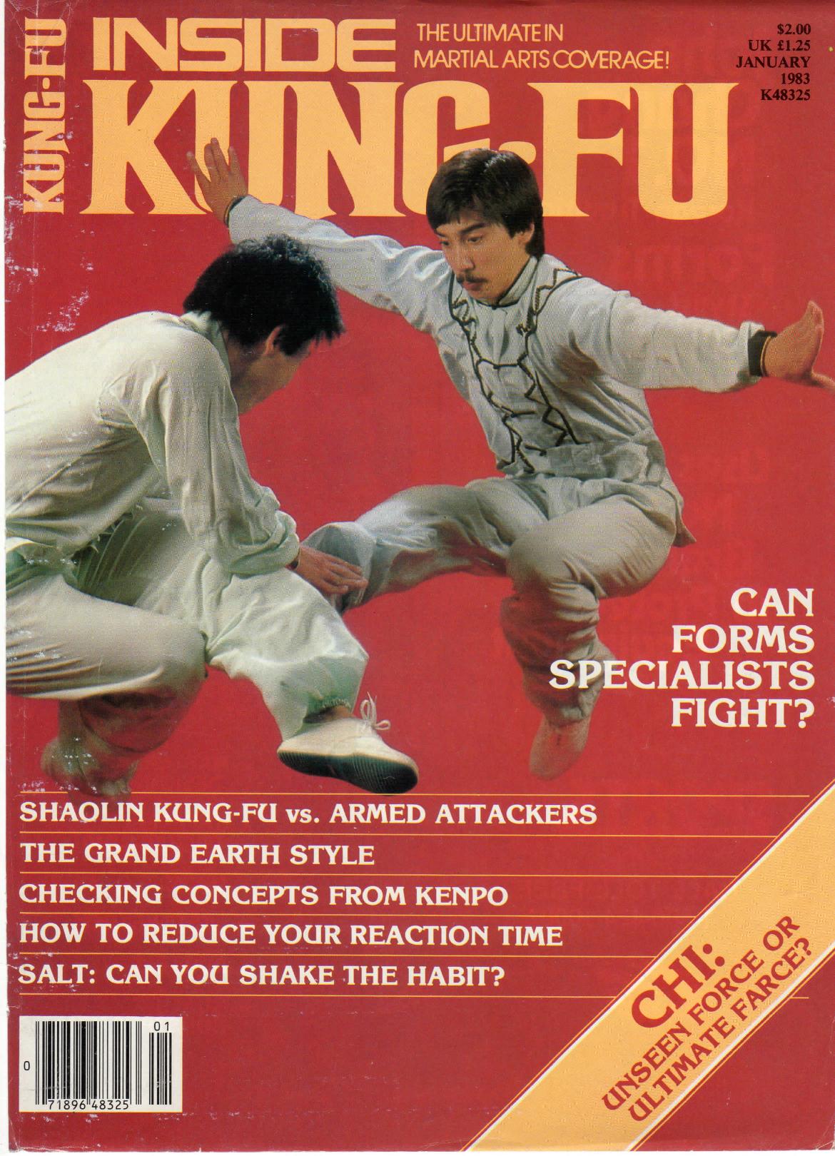 Inside Kung Fu Magazine January 1983 83/01   *COLLECTIBLE*