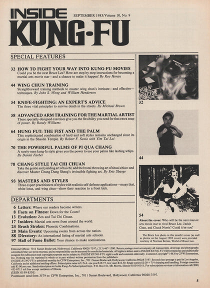 DIGITAL MAGAZINE Inside Kung Fu  September 1983 83/09