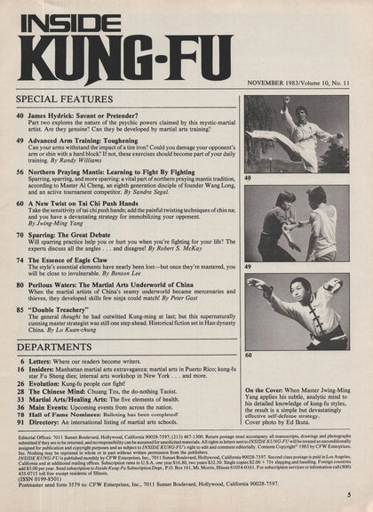 DIGITAL MAGAZINE Inside Kung Fu  November 1983 83/11