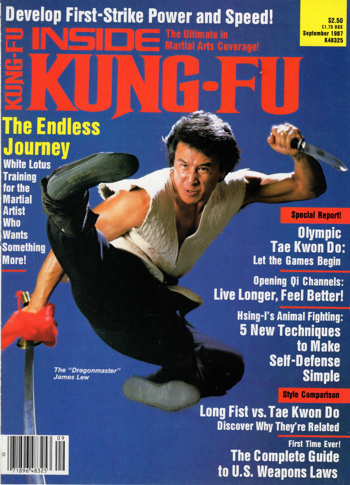 Inside Kung Fu Magazine September 1987 87/09   *COLLECTIBLE*
