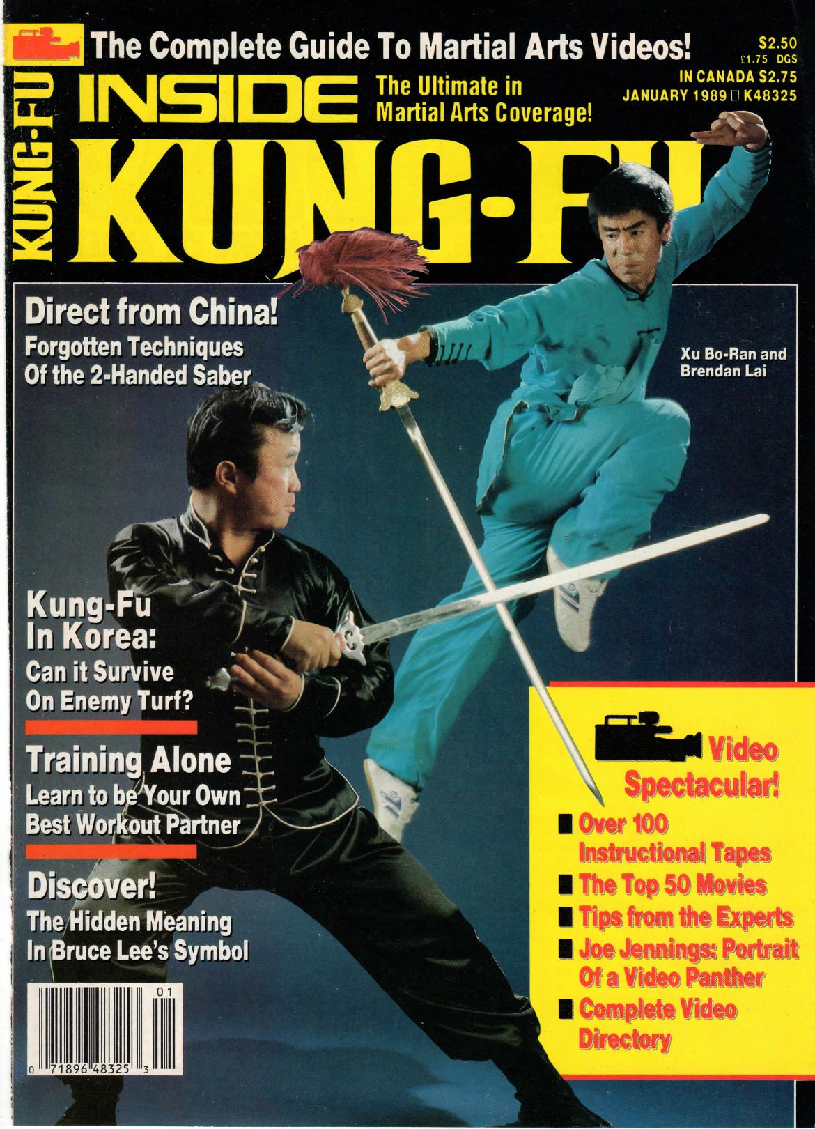 Inside Kung Fu Magazine January 1989 89/01   *COLLECTIBLE*